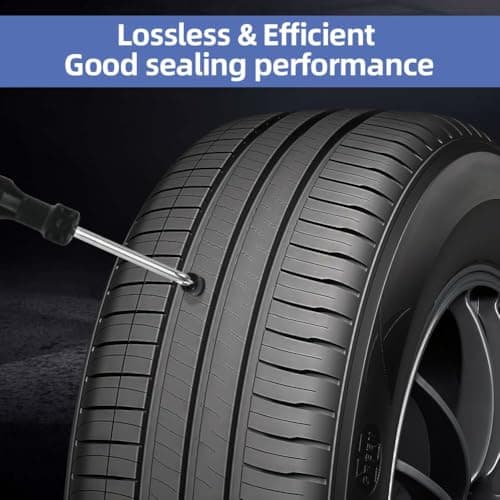 Adiwo 16 Pcs Tyre Repair Screws, Rubber Nail Tire Repair Self-Service Tire Repair Nail, Puncture Repair Nail Vacuum Tyre Repair Nail, General Tire Repair Quick Repair Tool for Car Motorcycle Bicycle — view 3
