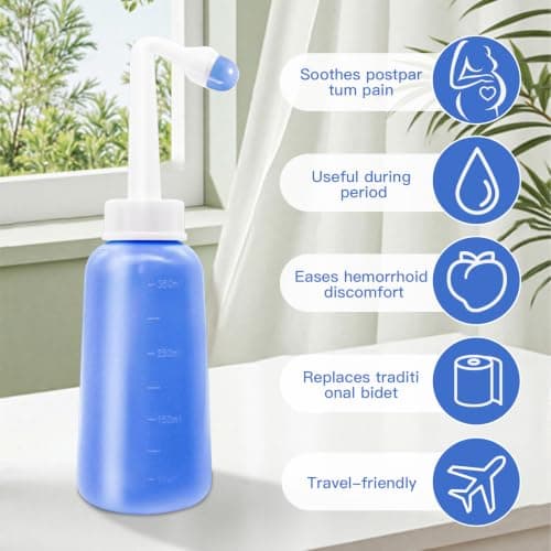 Premium Bidet Bottle for Postpartum Care | Upside Down Portable Bidet 350ml — view 3