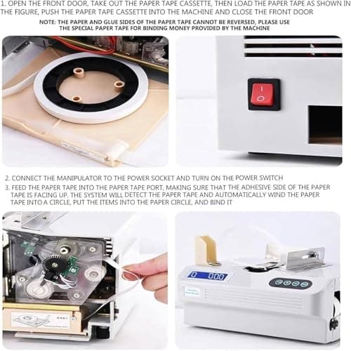 Banknote Baling Machine, Intelligent Currency Strapping Tool, Automatic Bundling System for Money Packing, Compact Design for Efficient Bundle Management — view 6
