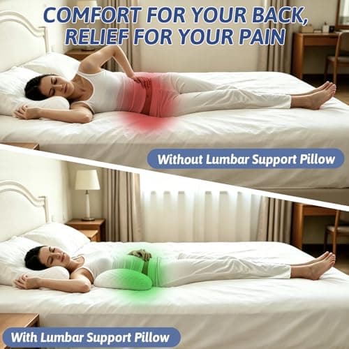 Wdmiya Adjustable Inflatable Lumbar Support Cushion, Back Support Pillow — view 2