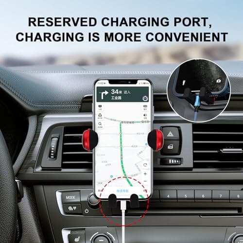 MOLUCKFU Character Car Phone Holder Red ABS Air Vent Navigation — view 5