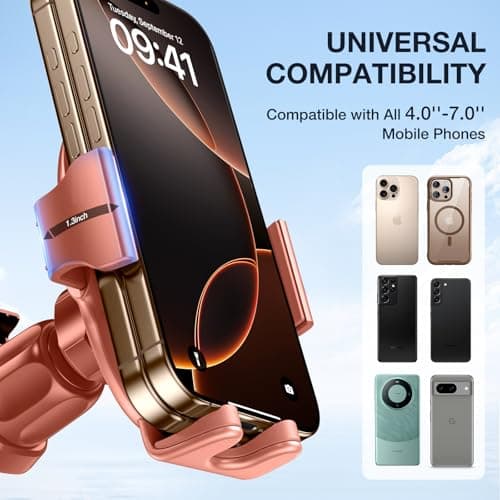 miracase 2nd Generation Car Phone Holder, Air Vent Phone Holder for Cars 360° Rotation, Universal Mobile Phone Mount Automobile Cradles for Vent Van iPhone 17 16 15 14 Pro Max 13 12 11 Samsung — view 4