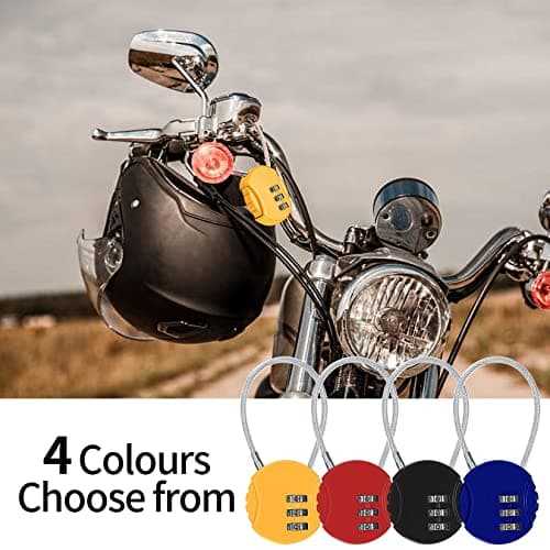 XUIIOSOOKP 4 Pcs Small Padlock Combination Padlocks 3 Digit Keyless — view 6