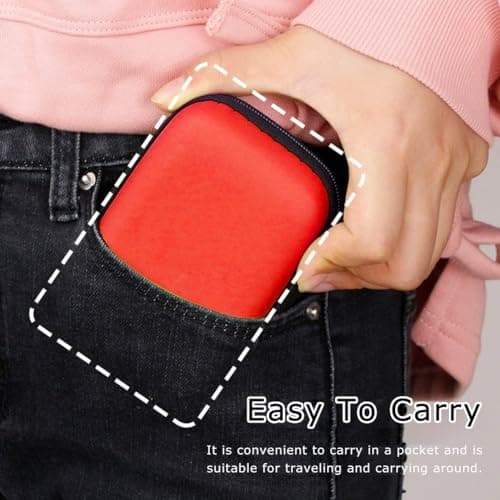 Yelvornic 2 Pcs Playing Cards Case, Waterproof Scratch Resistant Holder, Practical Playing Card Game Box Holder Storage Box for Outdoor Camping (Red, Black) — view 5