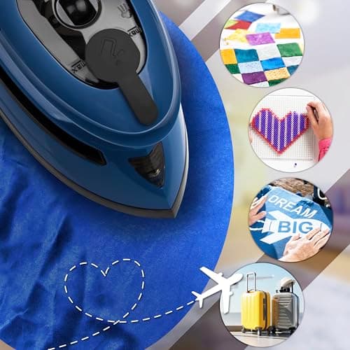 Duronic Travel Steam Iron SI4 BB Portable Steam Irons with Dual Voltage Lightweight Electric Mini Iron with Ceramic Plate 420W Compact Iron for Travelling Sewing & Holidays — view 6