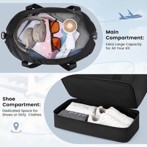 ZOMFELT for EasyJet Cabin Bag 45x36x20, Travel Bag with Shoes Compartment — view 3