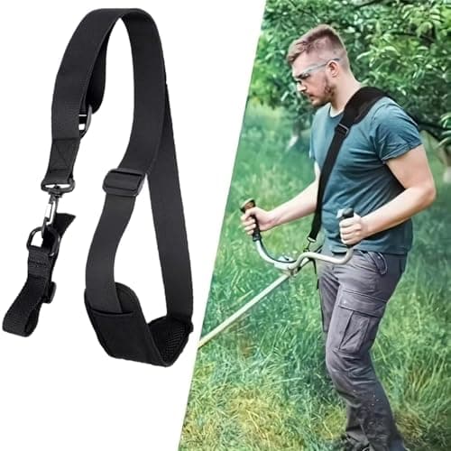 Leaf Blower Shoulder Strap | Adjustable Padded Carry Harness | Replacement String Trimmer Shoulder Strap,for Garden Backyard Greenhouse Garage Farm Patio Deck Terrace — view 3