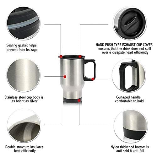 Giftme Autumn's Embrace, Pumpkin Spice and Everything Nice, Insulated Travel Mug, Tea, Coffee Mug. (Silver) — view 5