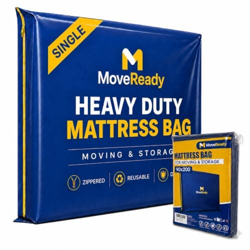 MoveReady Single Mattress Cover for Moving, Mattress Storage Bag