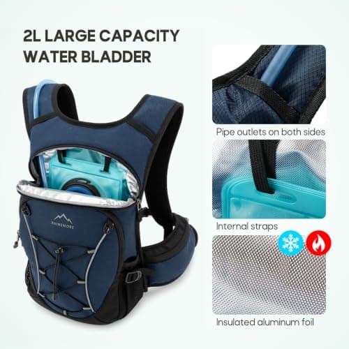 RAINSMORE Hydration Backpack With 2L Hydration Bladder Running Backpack — view 4
