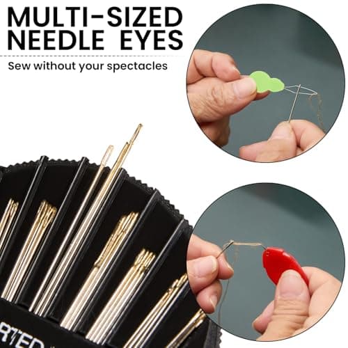 Sewing Kit, Mini Sewing Kits 117 PCS Thread and Needles Set for Adults with Portable Sewing Accessories Bag, DIY, Beginners, Emergency, Kids, Summer Campers, Travel and Home, with Scissors, Thimble — view 4