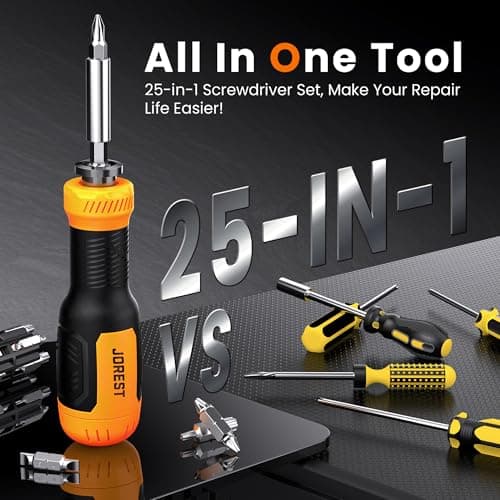 JOREST 25 in 1 Multi Screwdriver, Screw Driver Set, Magnetic Screwdriver — view 5