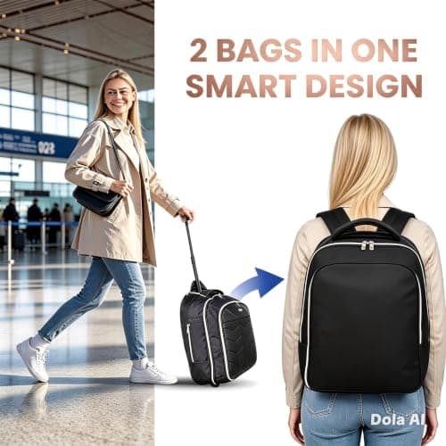 45x36x20cm EasyJet Cabin Trolley Bag - Underseat Carry On Hand Luggage Case — view 3