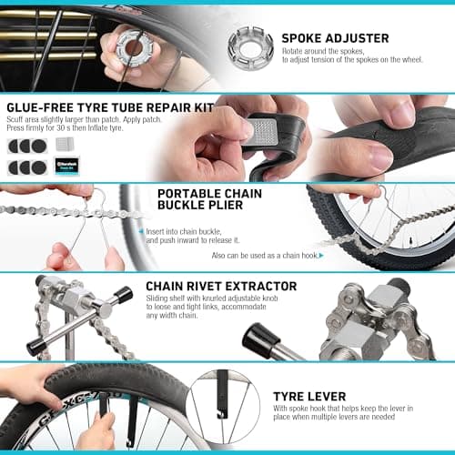 DURATECH 31-Piece Bicycle Repair Kit with Storage Case — view 5