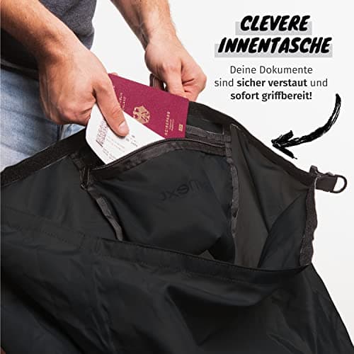 Journext 2 in 1 Backpack Protective Cover and Rain Cover/Backpack Protection, pure black, M (bis 55L) — view 6