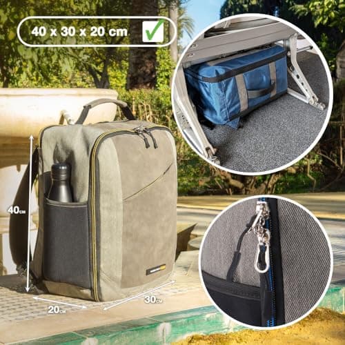 Cabin Max Ryanair Cabin Bags 40x30x20 Underseat Bag - Travel Backpack 24L — view 4
