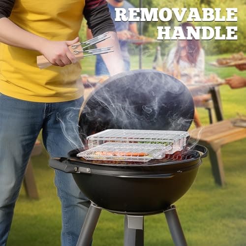 Nesting Grill Baskets Set, BBQ Accessories, Outdoor Camping, Gifts for Men — view 5