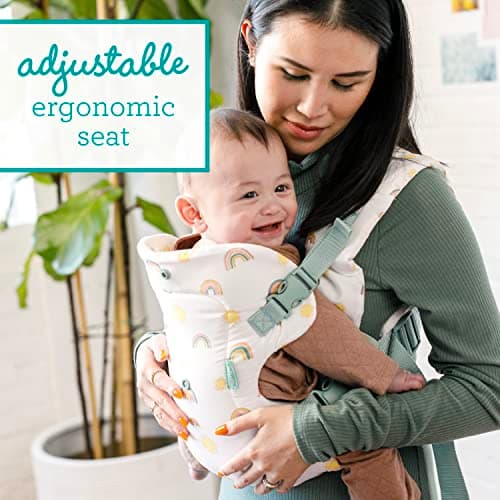 Infantino Flip Advanced 4-in-1 Baby Carrier - Ergonomic, Convertible, Face-in and Face-Out Front and Back Baby Carrier for Newborn to Toddler 3,6-14,5kg, Rainbow — view 5