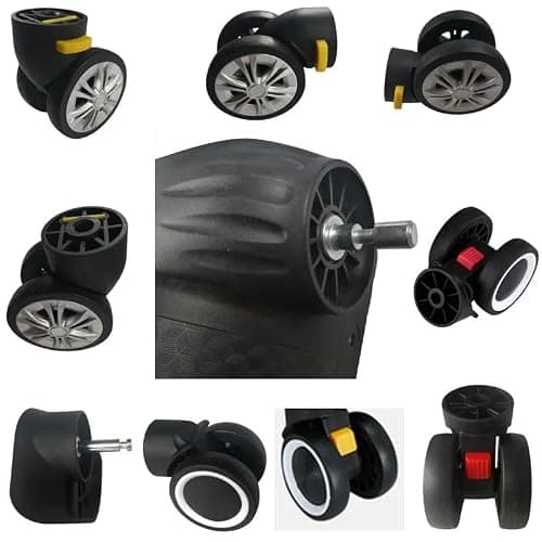 Linsomo Plug-In Detachable Wheel Dismountable Removable Universal Wheels Suitcase Accessories Luggage Replacement Pulley Repair Parts (Color : CL11-Silver-1Wheel) — view 3