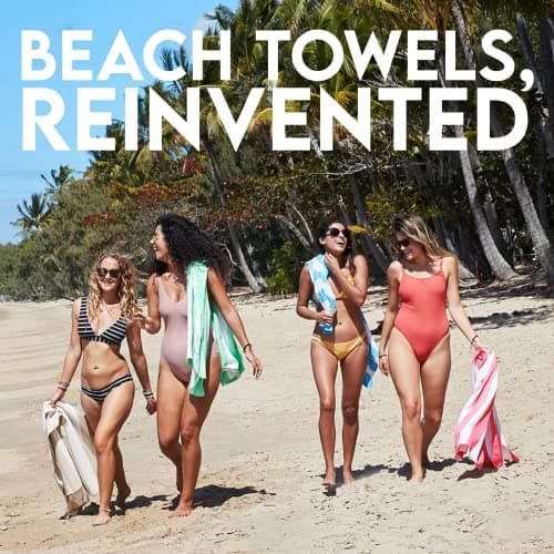 Dock & Bay Quick Dry Beach Towel - Cabana Light - Malibu Pink, Large — view 5