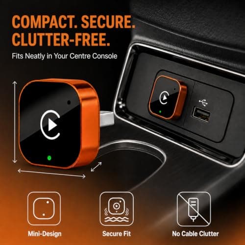 Wireless CarPlay and Android Auto Adapter, Fast Auto Reconnect, Zero Latency, Plug and Play, Mini Size, for 2016+ OEM CarPlay Cars and iOS 10+ — view 6
