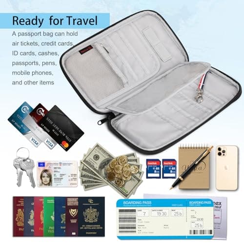 FINTIE Family Passport Holder Travel Wallet — view 6