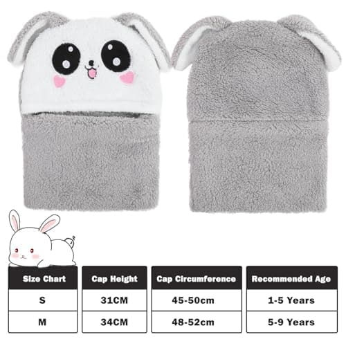 AYPOW Kids Winter Thermal Hat Balaclava, Novelty Hat Multifunctional Windproof Warm Hat Cap Hood Neck Warmer Scarf for Boys Girls Toddler Outdoor Activities — view 4