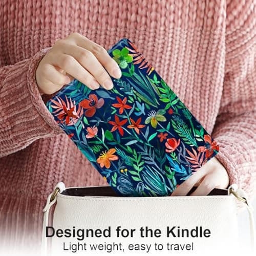 Fiorky PU Leather Case for Kindle Paperwhite 12th Gen & Signature Edition 7" - Auto Sleep/Wake, Waterproof, Multicolor, Unisex eReader Case — view 3