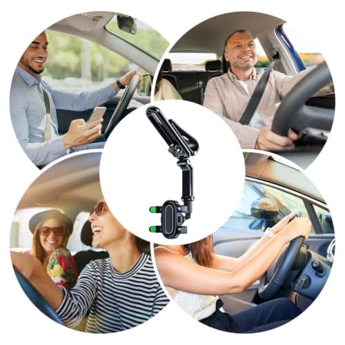 Sun Visor Mobile Phone Holder Multi-Angle Adjustable Non-Slip — view 4