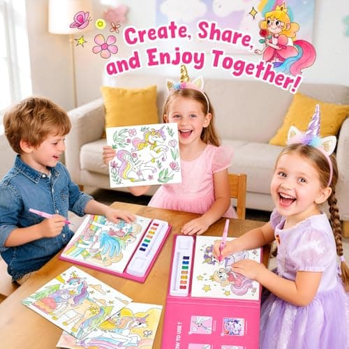 JoyCat Paint with Water Coloring Books for Toddlers (Magical Pony) — view 5