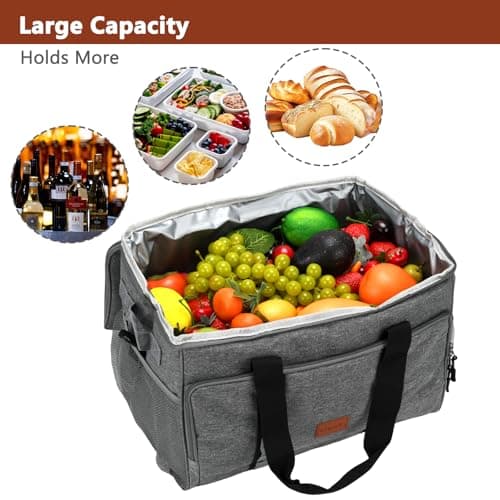 BSDLZCH 35L Insulated Cool Bag, Thermal Picnic Cooler — view 5