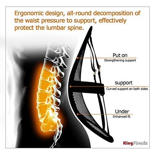 kingphenix 2-Pack Mesh Lumbar Support for Car and Office Chair Comfort — view 6