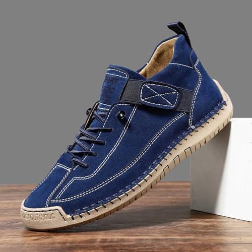 Casual Hiking Shoes for Hand Everyday - Flexible Soft Sole Comfortable Flat Slippers Breathable Design for Travel Leisure Spontaneous Activities, darkblue, 8 UK — view 4