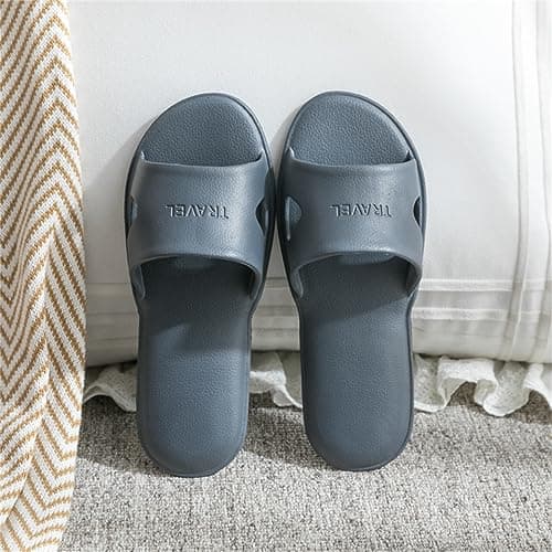 Cliont Travel Slippers Foldable Shower Slipper,Shower Slippers for Women Men,Anti-Slip Orange — view 6