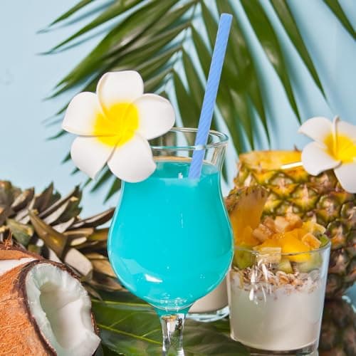 2 Sets Silicone Straws Reusable, Portable Foldable Travel Straw with Case and Cleaning Brush Collapsible Drinking Straws for Travel Party (Pink and Blue) — view 6