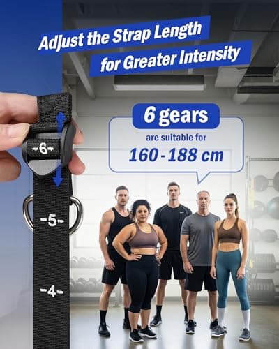 ALongSong Resistance Band Set Men with Handle & At home Pilates Bar Workout Equipment, 6 Exercise Bands 20-240Lbs/30-240LBS Optional & Door Anchor For Home Gym Fitness Equipment — view 3