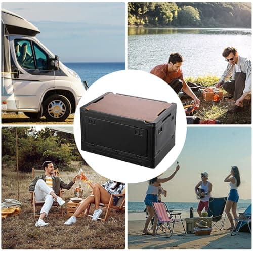 Car Trunk Storage Box, Car Folding Trunk Organizer | Auto Trunk Organizer, Storage Organizer with Cover for Fishing, Road Trips, Hiking, Camping, Picnics — view 4