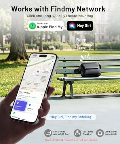 Dayear Anti-Theft Sling Bag with Fingerprint Lock,Travel, Findmy Tracker — view 6