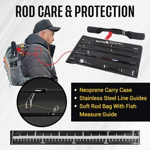 Rigged and Ready Rucksack Compact Spin Baitcast Travel Rod + Micro Trigger — view 5
