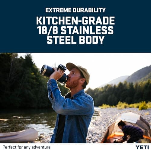 YETI Rambler 36 oz (1L) Water Bottle with Chug Cap, Charcoal — view 6