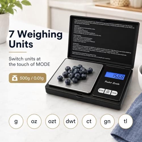 Mini Digital Scales 0.01g, 500g Pocket Micro Scales — view 3