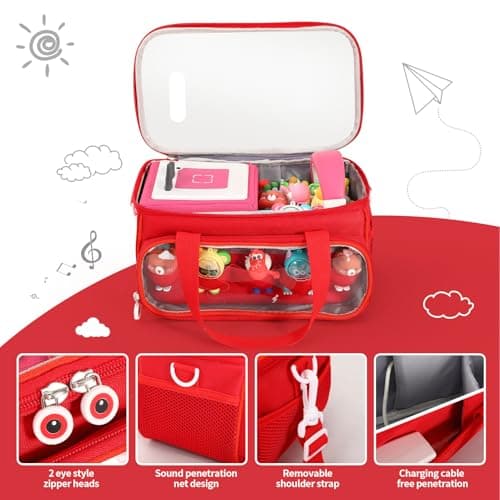 Nbbwwu Carrying Case For Starters Set, Transparent Carrying Case For Starters Set And Accessories Toni-es Case Travel Storage Felt Bag With Handle,Carrying Bag For Set — view 6