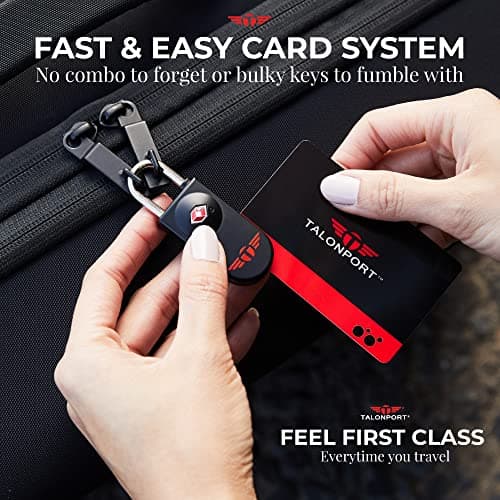 Keyless TSA Approved Luggage Lock with Lifetime Card Keys & No Combo to Forget (2 Pack) — view 2