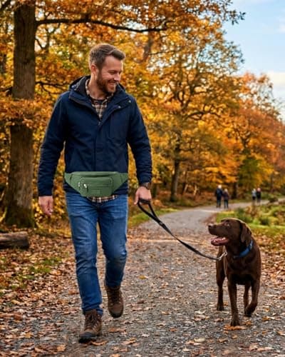 Bumbags for Ladies Bum Bag Fanny Pack Men Women Waist Pack Lightweight Adjustable for Running Walking Hiking Jogging (Olive drab) — view 2