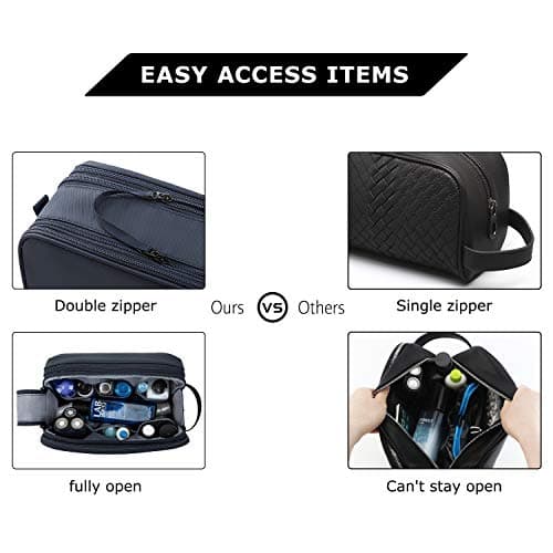 BAGSMART Men's Wash Bag, Large Capacity Travel Toiletry Bag & Wet Pocket — view 5