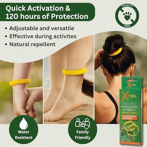 Mosquito Repellent Bracelet Bundle with Insect Repellent Spray and Bite and Sting Relief + Travel Guide - Long Lasting and Fast Protection for Travel, Camping and Outdoors — view 5