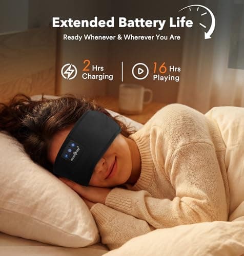 MUSICOZY Sleep Headphones Headband Bluetooth 5.4 Cool for Sleep & Sport — view 5