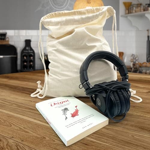 Bronta Mill Plain Cotton Drawstring Bags Rucksack Backpack Gym School PE Book Bag - Pack of 1 — view 6