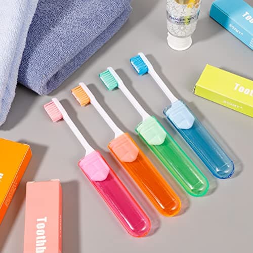 Xinzistar 4-Piece Portable Soft Toothbrush Set - Folding Travel Toothbrush — view 6