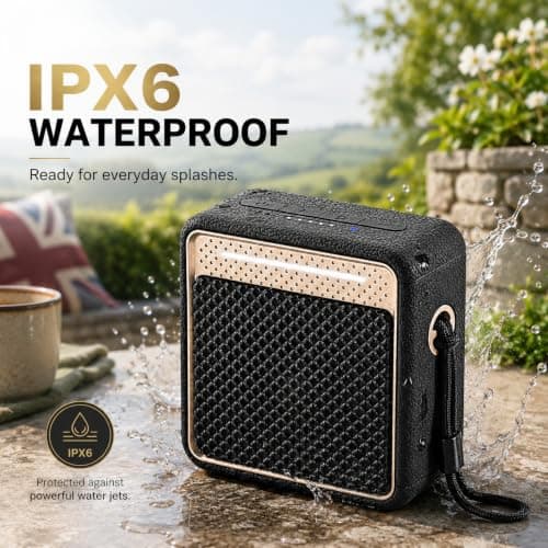 MADDECKERS GB01 Bluetooth 6.0 Speaker, 10W DSP, RGB, Silicone Leather, IPX6 — view 4